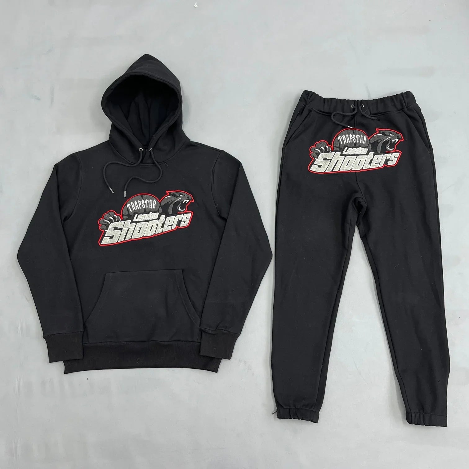 TRAP SHOOTER TRACKSUIT - BLACK/RED