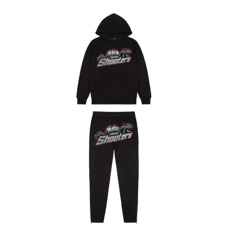 TRAP SHOOTER TRACKSUIT - BLACK/RED