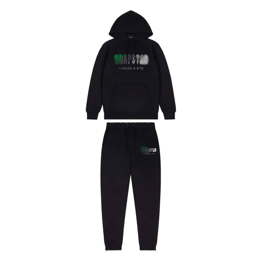 TRAP TRACKSUIT CHENILLE - BLACK/GREEN