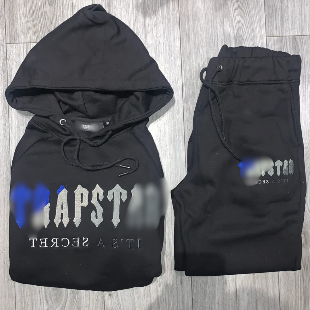 TRAP SHOOTER TRACKSUIT - BLACK/WHITE/BLUE