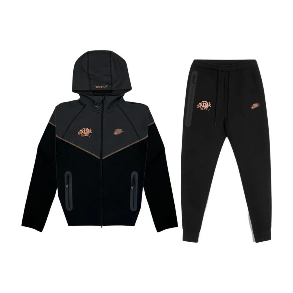 SYN FLEECE TRACKSUIT - GREY/BLACK/BRONZE