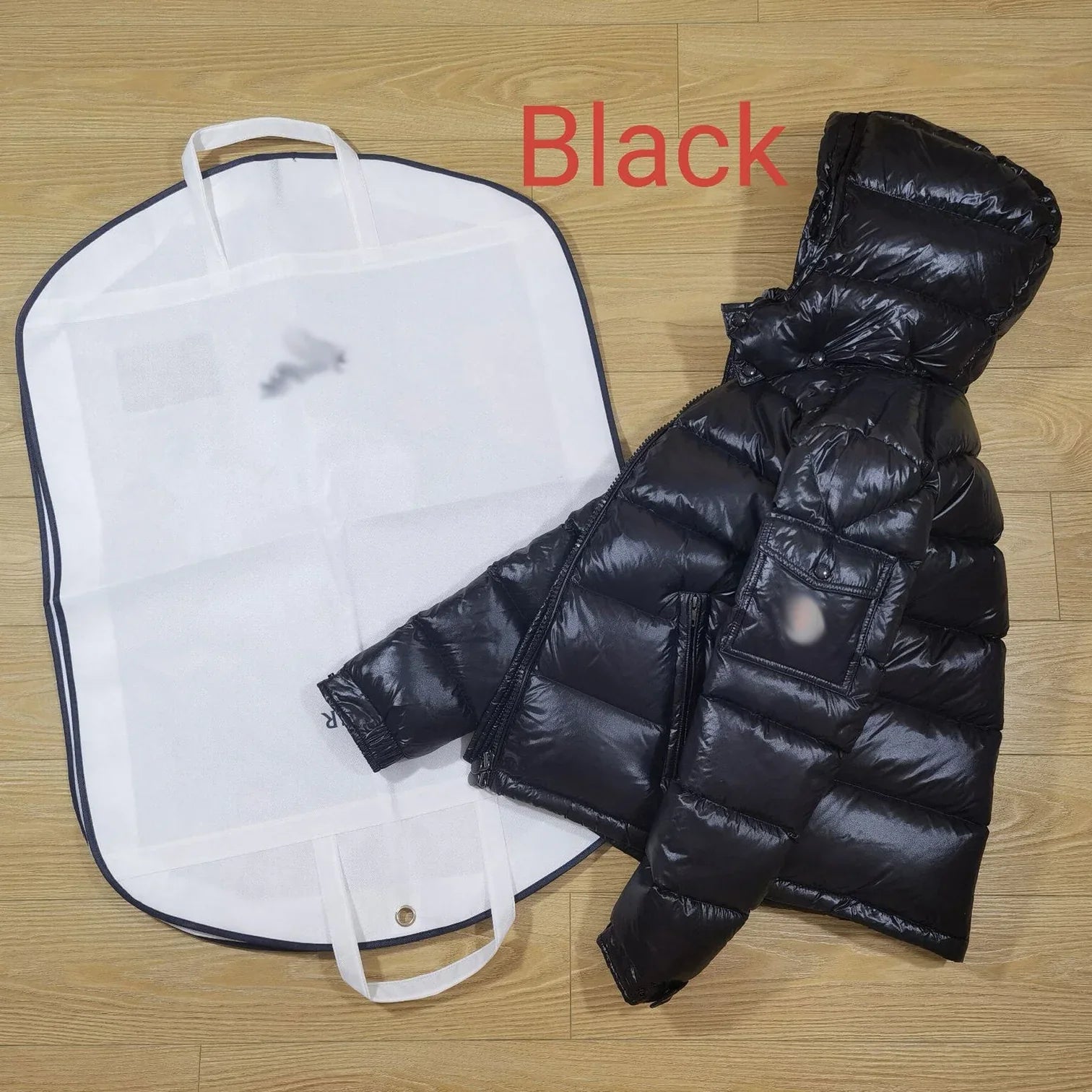 M-CLIZZY "MAYA" SHINY PUFFER - BLACK