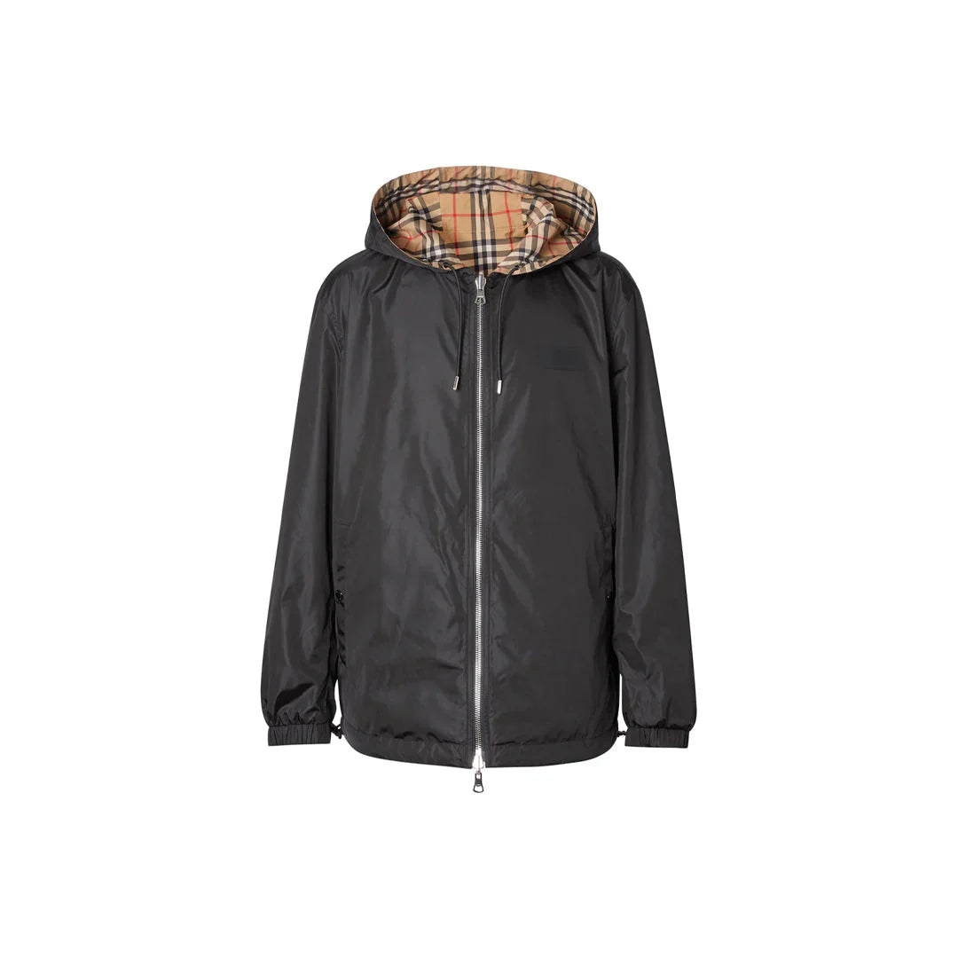 BURB WINDBREAKER - TARTAN/BLACK REVERSEBLE