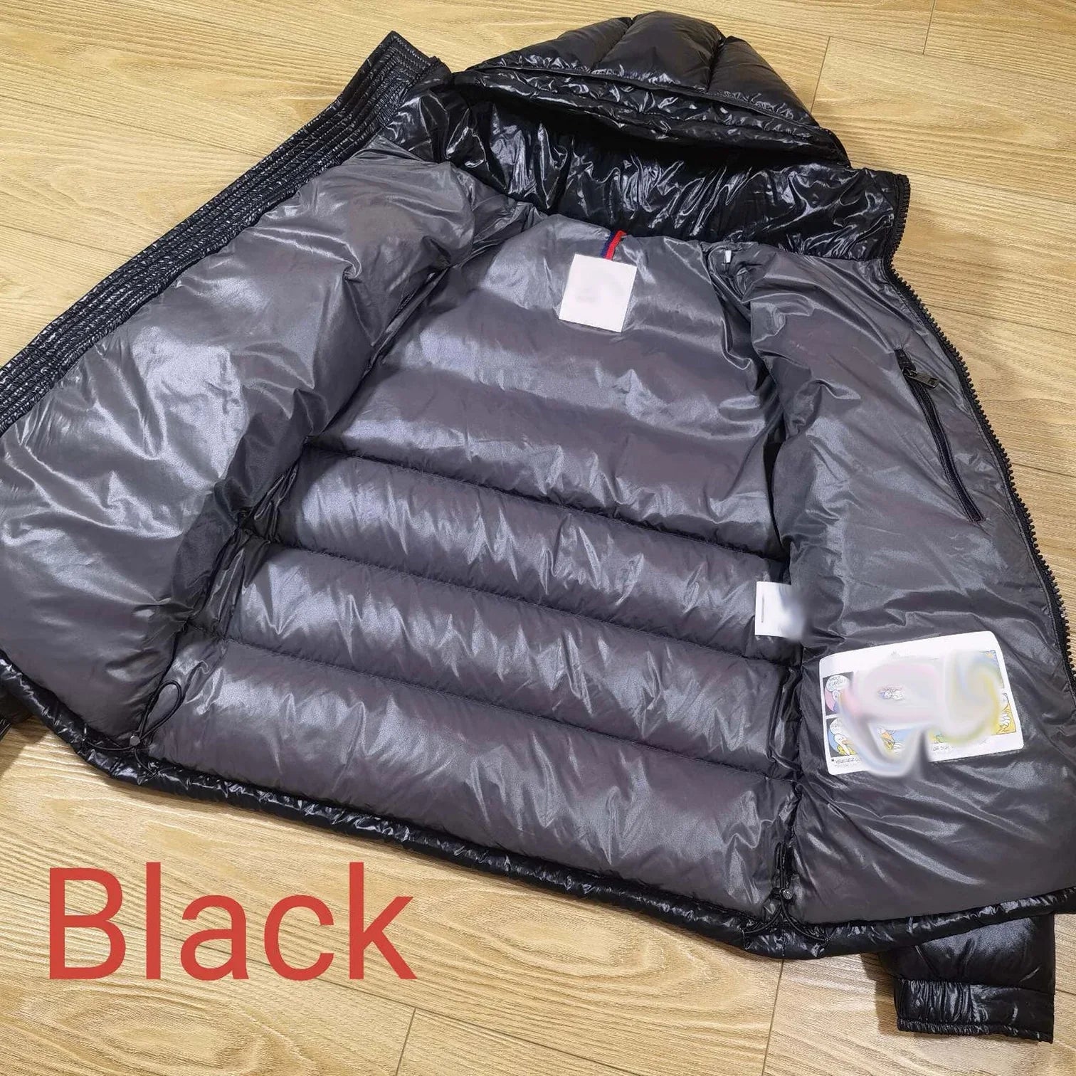 M-CLIZZY "MAYA" SHINY PUFFER - BLACK