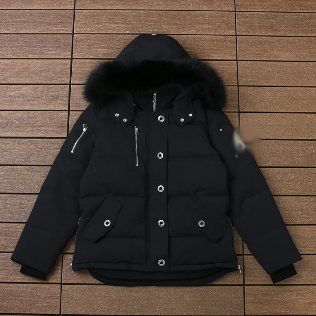 KNUCKLE PUFFER JACKET - BLACK