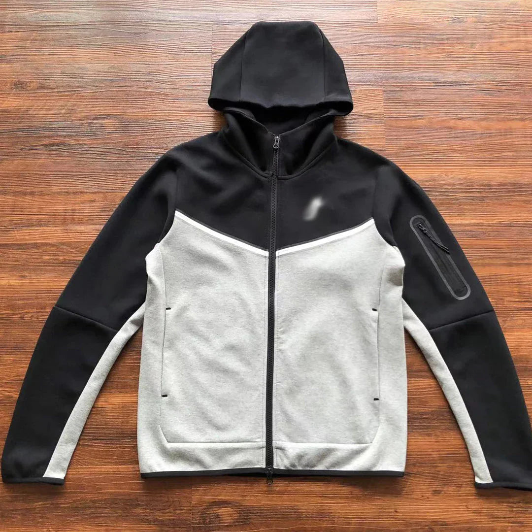 FLEECE - BLACK/WHITE/GREY