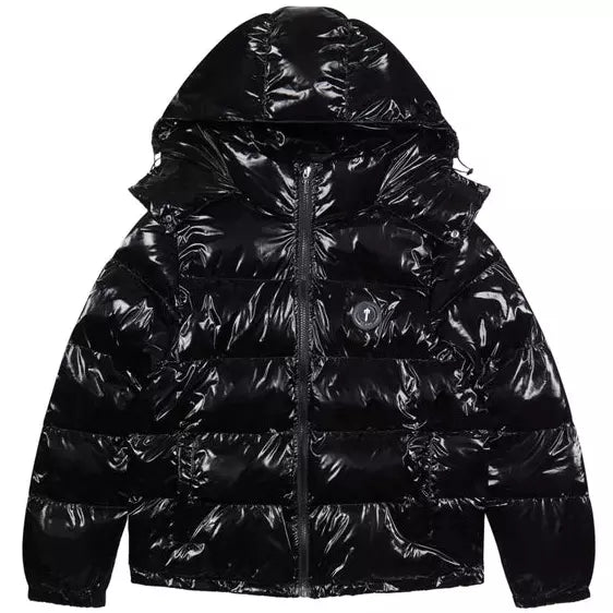 TRAP IRONGATE SHINY PUFFER - BLACK